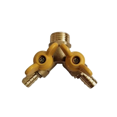 Ein zweispuriges Gasventil für Gasbrennstoffventile 1/4 Inches
