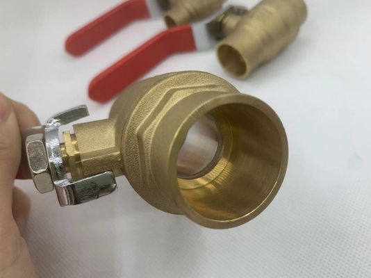 Yuhuan Fabrik Messing Gießen motorisiertes Kugelventil mit manueller Steuerung