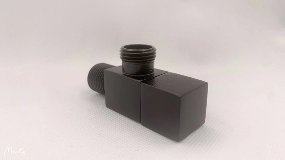 1/2 * 1/2 Quadrat dumm schwarz Vollkopferwinkelventil