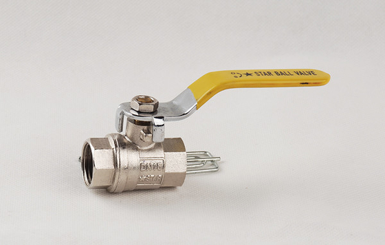 Eisen-Griff 1 Zoll-Messingkugelventil verlegte ASTM ANSI-Standard
