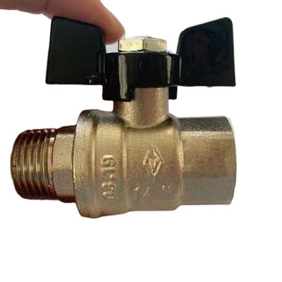 Griff-Kugelventil-Kupfer-Kugelventil Dn15-Dn50 des Schmetterlings-1/2inch für Gas