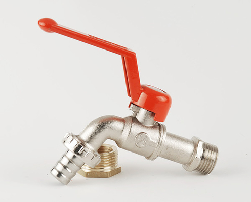 Normale Temperatur-Messingschellfisch-Hahn-Klempnerarbeit Bibcock-Kugelventil 1/4inch