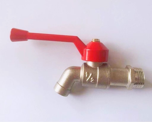 1/2 Messinghahn-Kunststoffgriff-Zink-Ball-Schellfisch-Hahn garten-3/4Inch