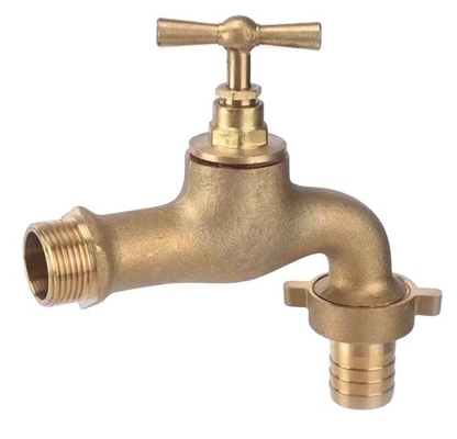 1/2 &quot; X 3/4&quot; langer Faden Messingbibcock-Ventil-Wasser-Hahn für Becken