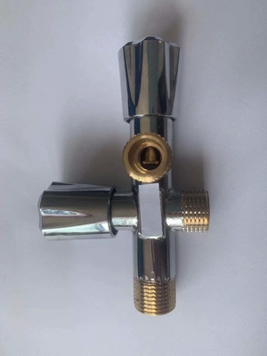 1/2Inch chromierte Wannen-Winkel-Absperrventil-Toiletten-Eckventil