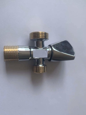 1/2Inch chromierte Wannen-Winkel-Absperrventil-Toiletten-Eckventil