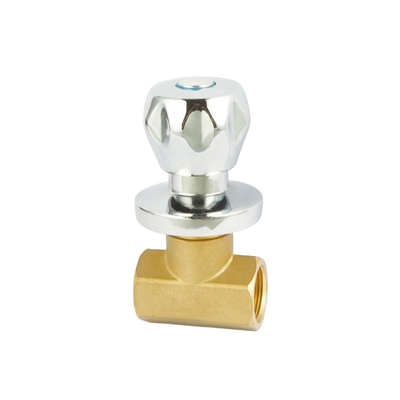 1/2“ X 3/8&quot; 1/4 Drehungs-Messingwinkel-Absperrventil DN20-NPT verlegten