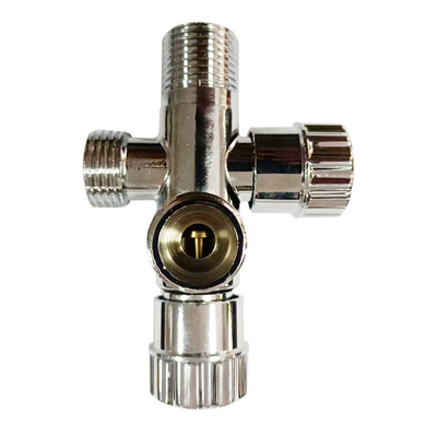 Heißes Verkaufsmessingeckventil Chrome des badezimmer Installations-kaltes Wasser-1/2inch überzog