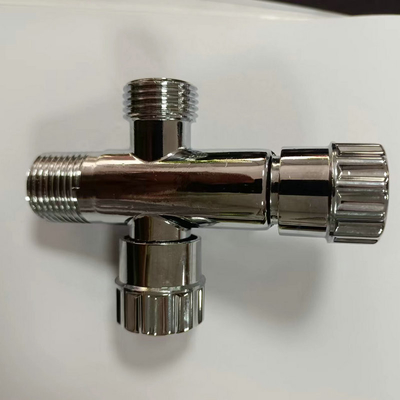 Heißes Verkaufsmessingeckventil Chrome des badezimmer Installations-kaltes Wasser-1/2inch überzog