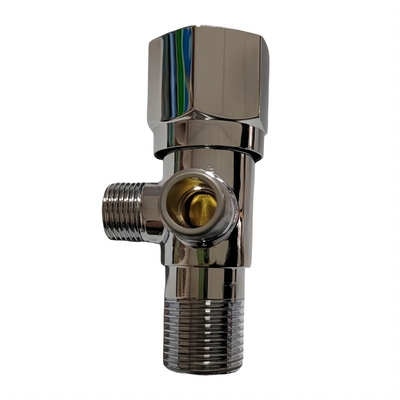 Zwei-Wege-Brass-Winkelventil mit Schnellkern-Kunststoffgriff 1/2*3/8*3/8