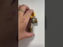 Steigende Stamm-Brass-Winkelventil mit Zinkgriff für industrielle Verwendung